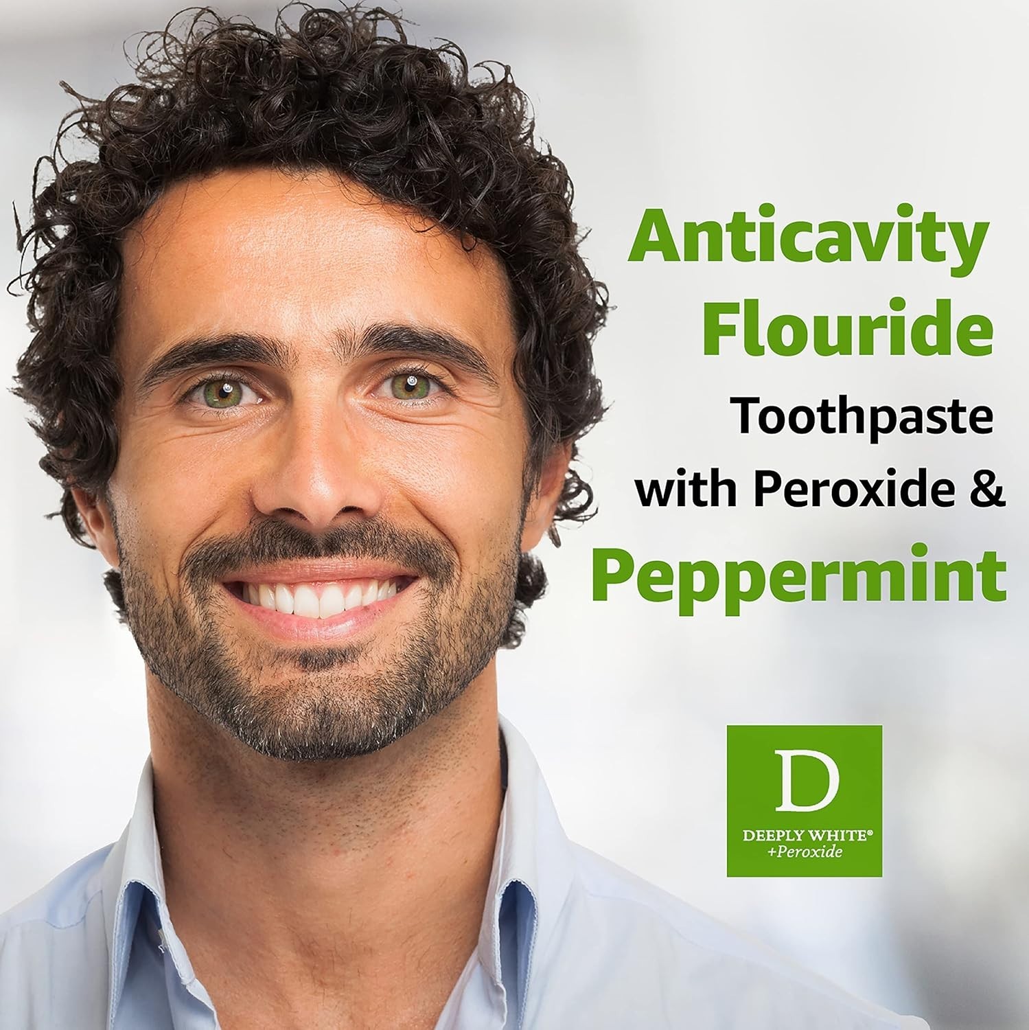 Deeply White + Peroxide Whitening Toothpaste, Peppermint Flavor, 3.5-Ounce (P...