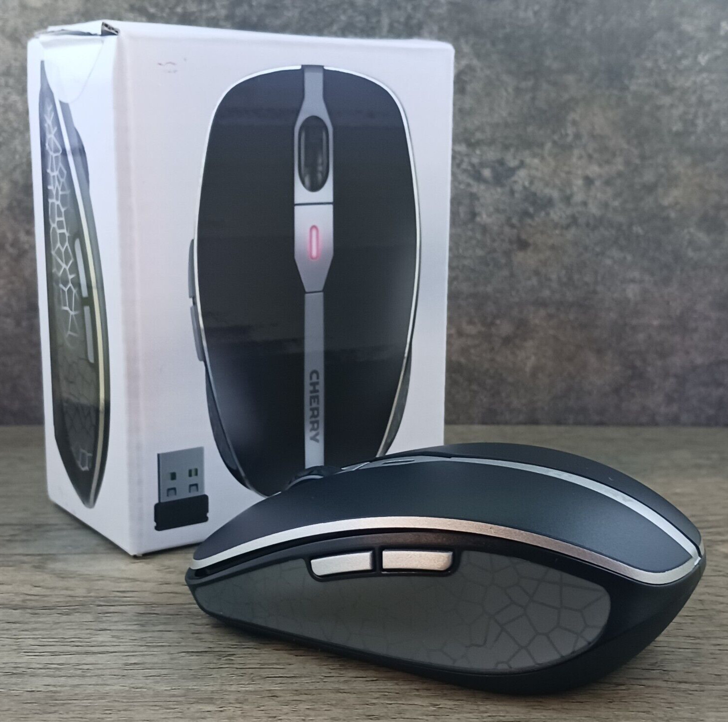 Cherry MW 9100 USB Wireless Mouse Bluetooth 6 Button Scroll Wheel 2400Dpi Black