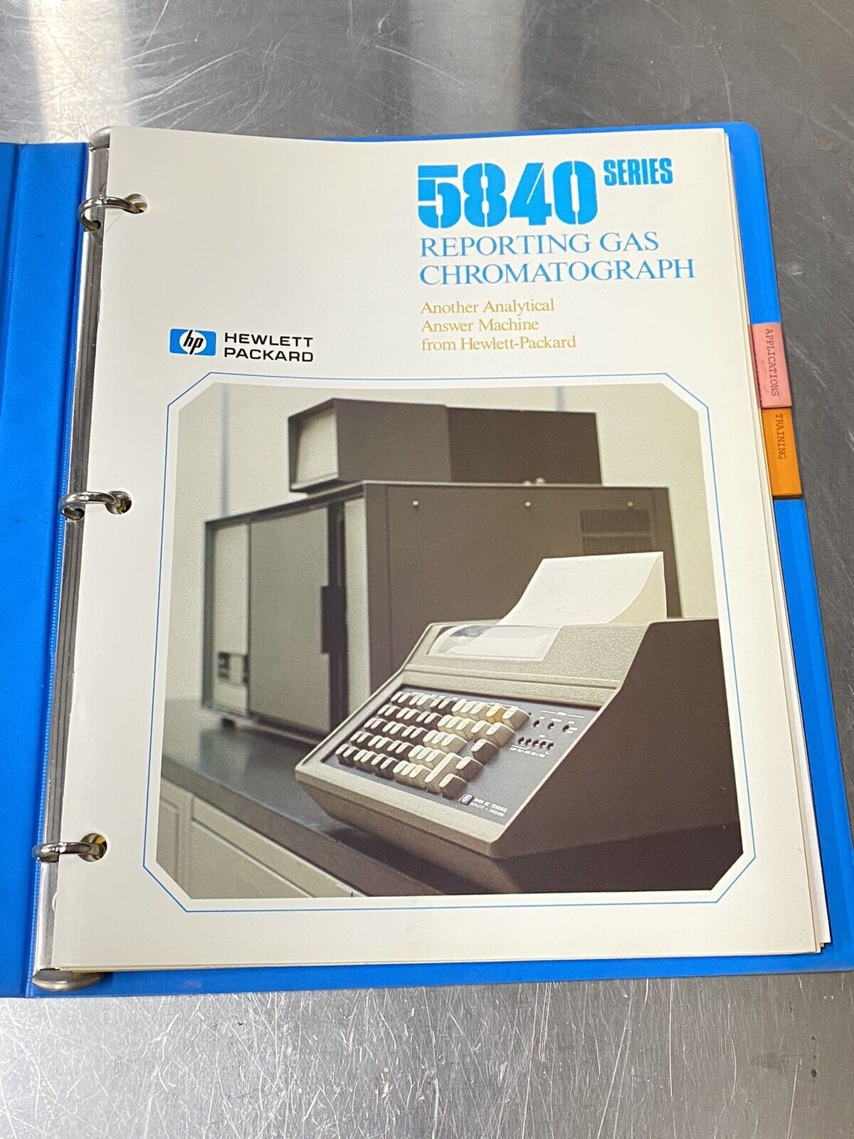 Hewlett Packard 5840 Series Gas Chromatograph - Users Guide / Instruction Manual