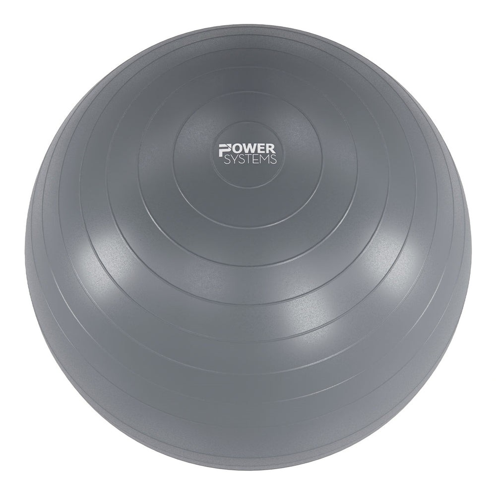 Power Systems Versa Ball Pro 75cm Stability Ball Exercise Core Gray Balance Fits