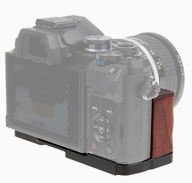 Fotodiox PRO Hand Grip For Olympus E-M10 M4 / Mark IV Metal Camera Adapter