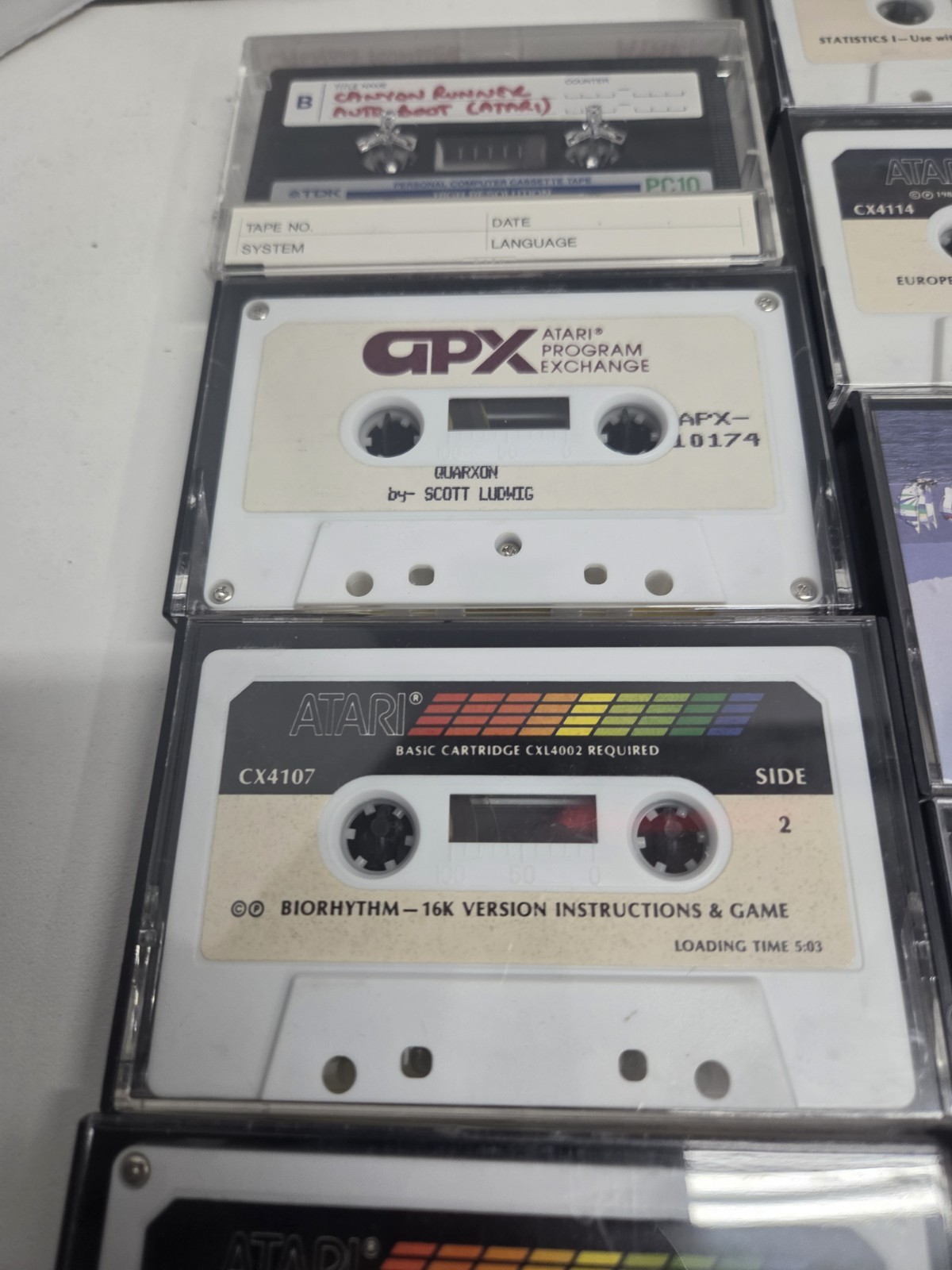 Vintage Atari Program Cassette Lot