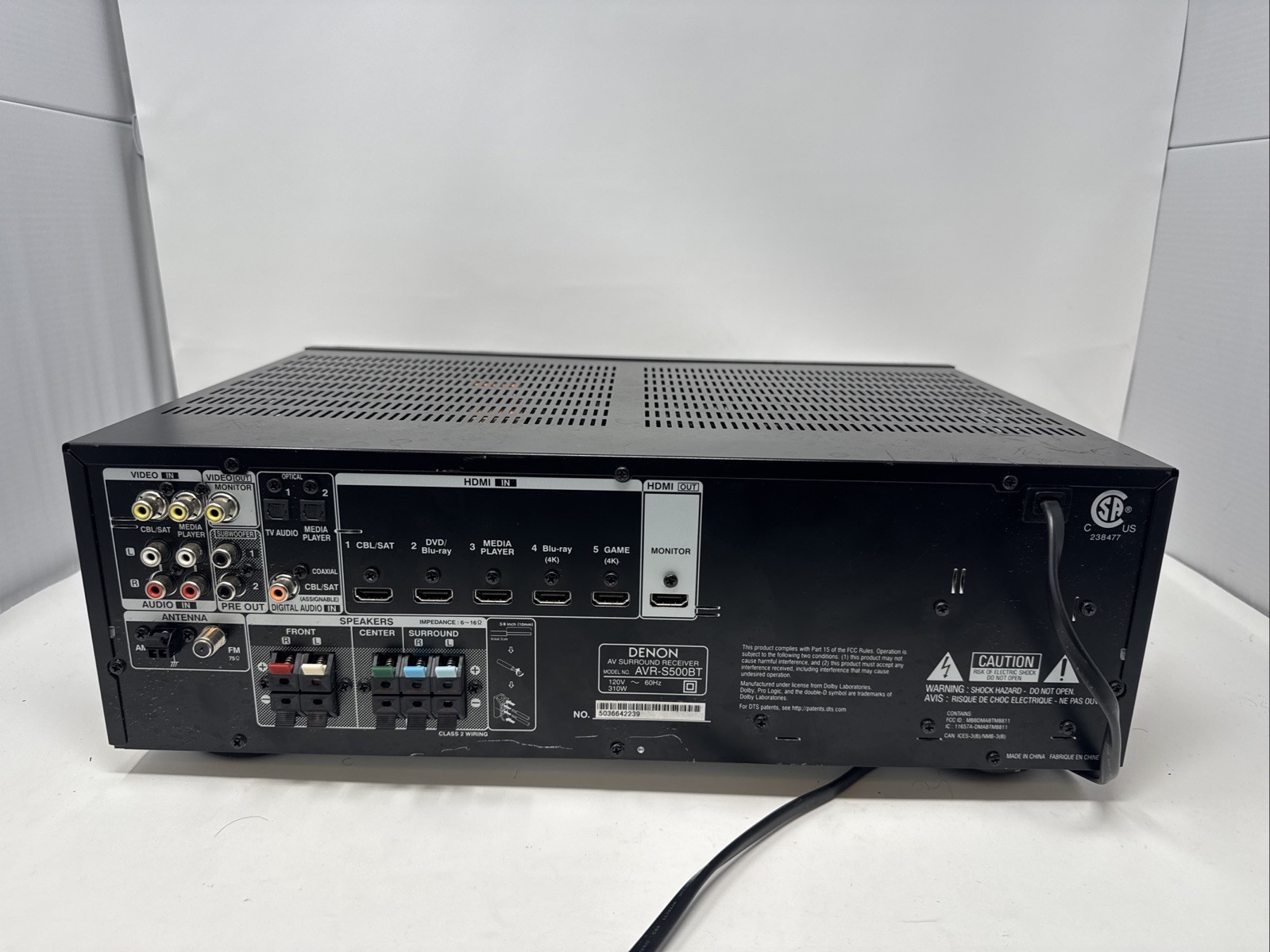 Denon AVR-S500BT AV Surround Reciever