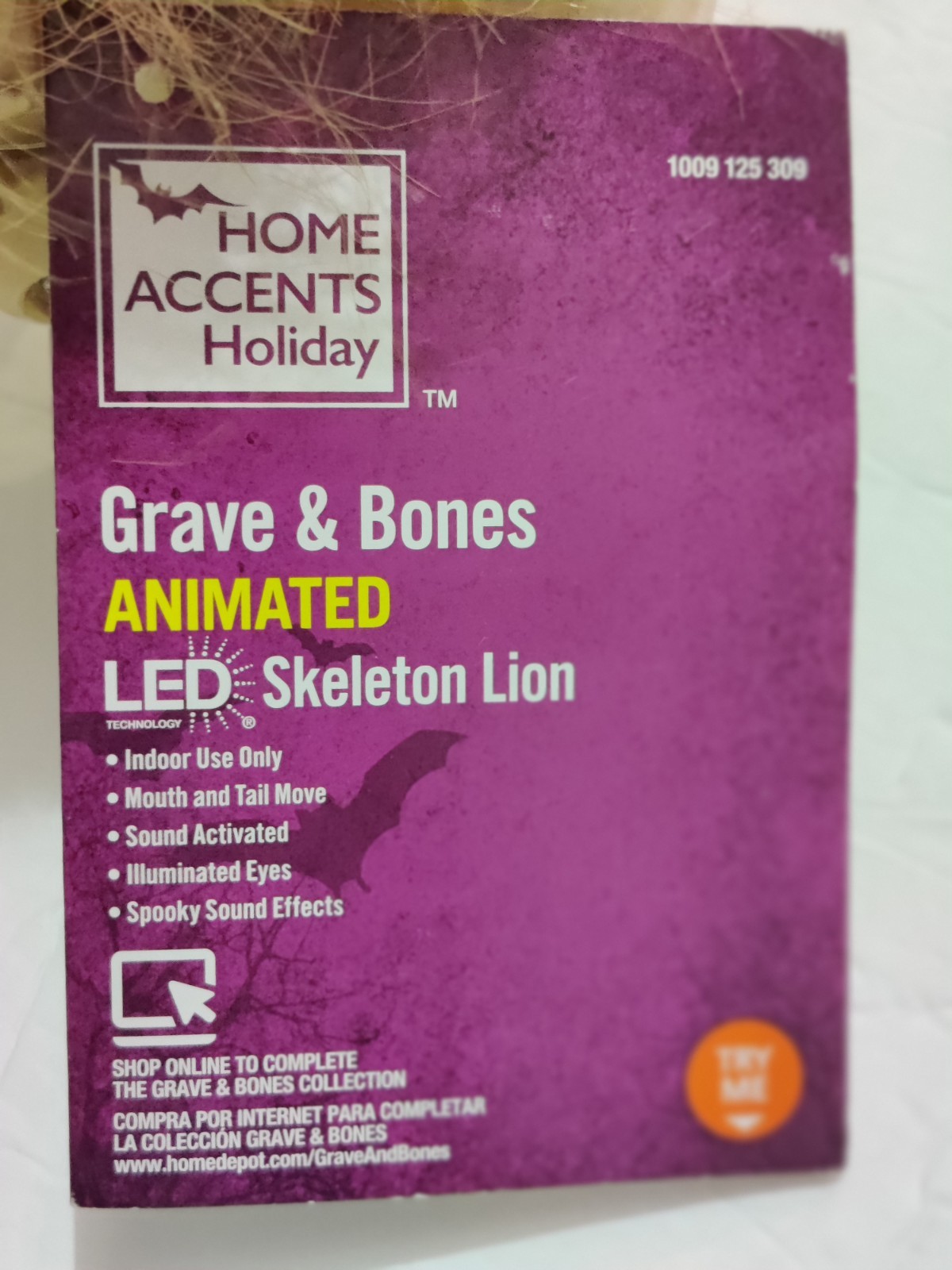 Animated 6" Mini LED Skeleton Lion - PAC Halloween 2023