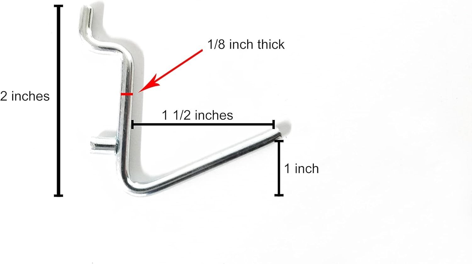 Versatile 50-Pack Metal Hooks for Efficient Tool & Jewelry Storage Solutions