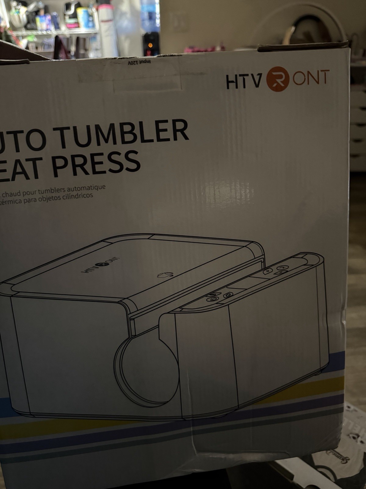 HTVRONT Auto Tumbler Heat Press Machine - Blue