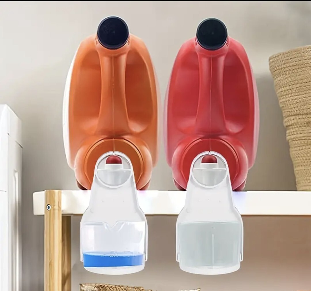 Liquid Laundry Detergent Cup Holder Pack of 2) Drip Catcher - Fits All / No Mess