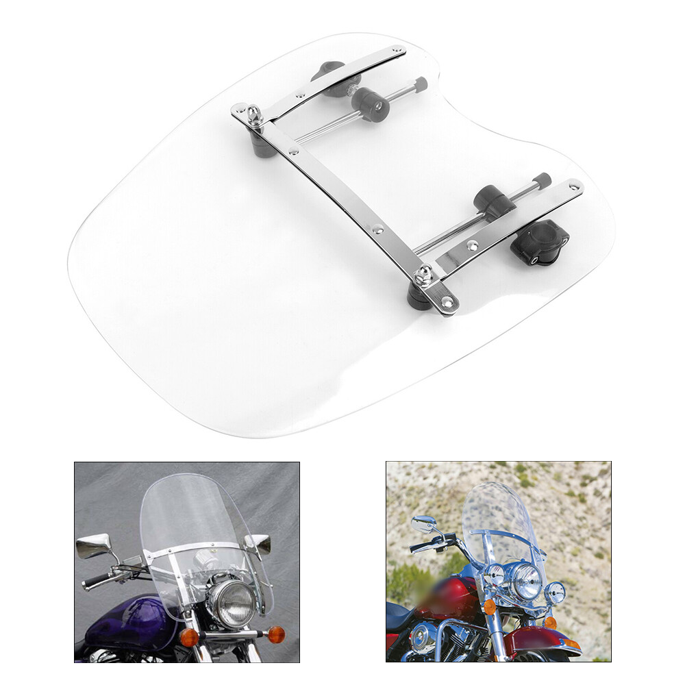 Large Windscreen Windshield Fit For Sportster Custom XL 1200C 1996-2006, 2009-15