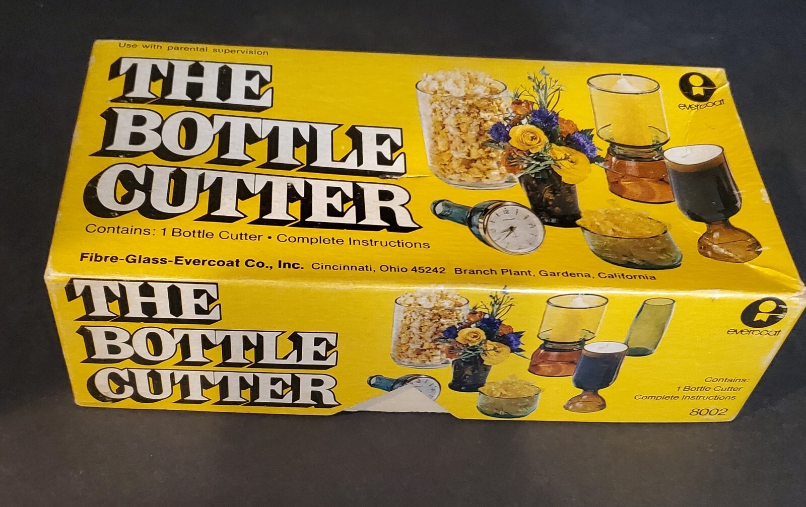 The Bottle Cutter Cutting Tool Kit # 8002 From Fibre Glass Co. Evercoat Vtg
