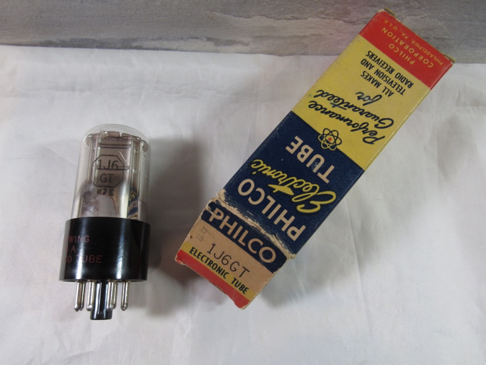 NIB NOS Philco 1J6GT Electron Vacuum Tube tested