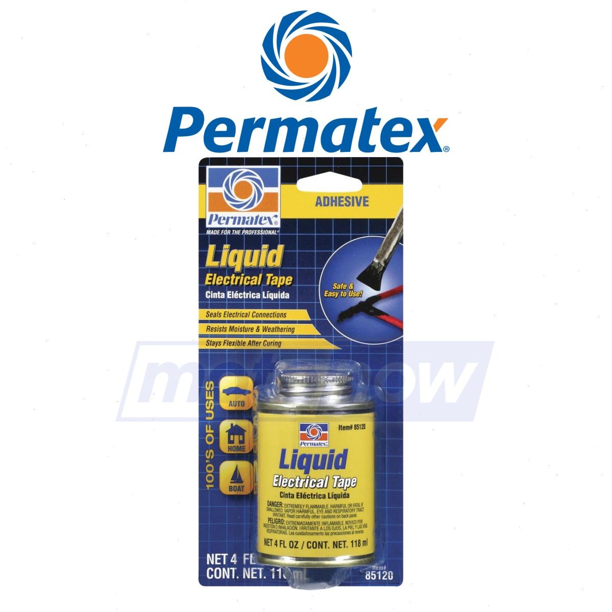 Permatex 85120 Liquid Electrical Tape for Chemical Glue / Thread Lock  tj