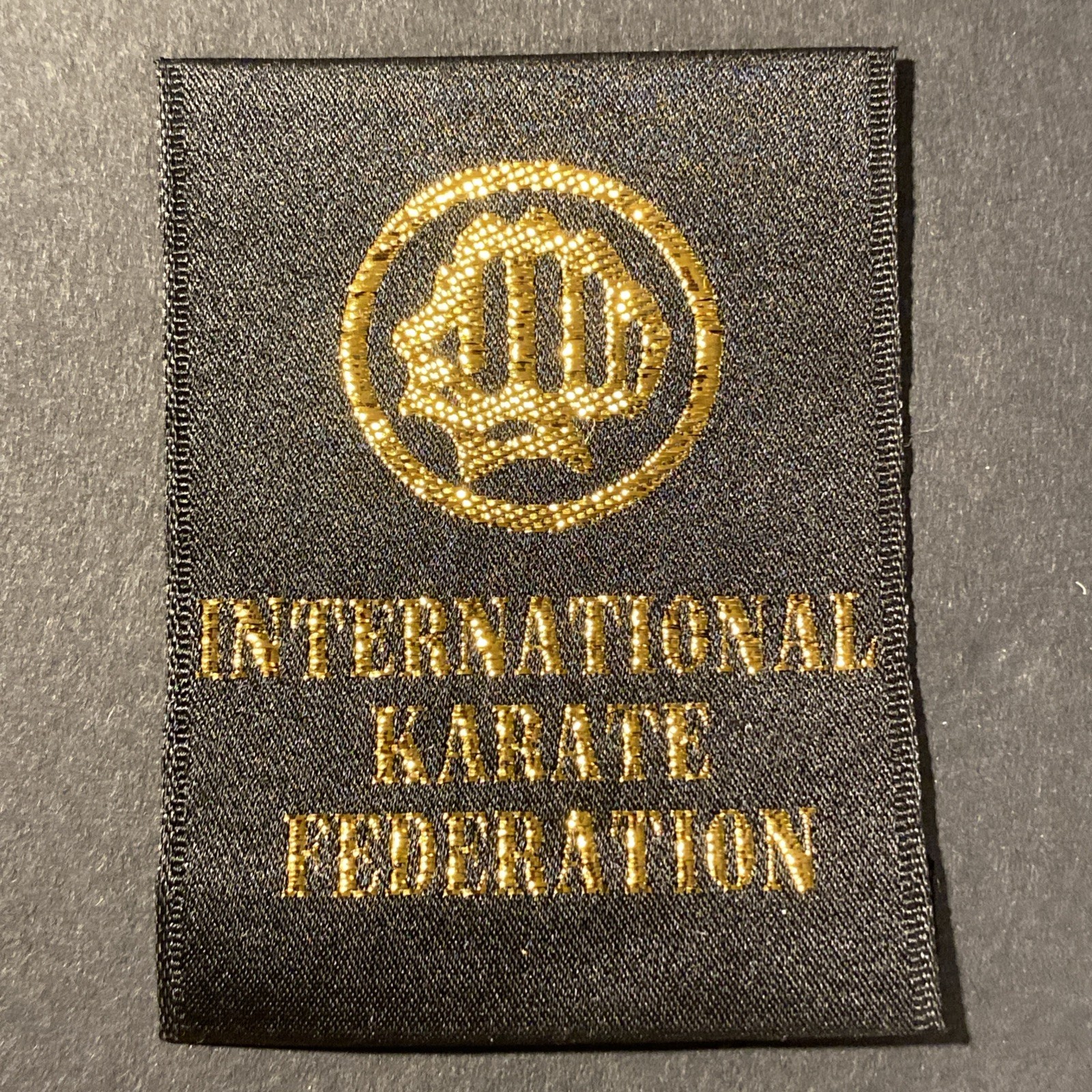 International Karate Federation Tag Patch - Martial Arts