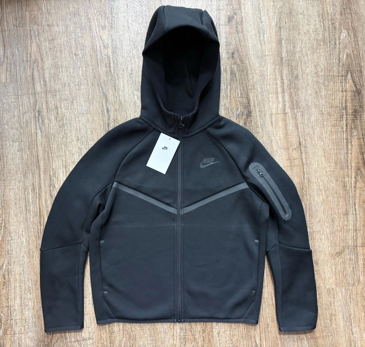 Nike Sportswear Tech Fleece Big Kid’s Full Zip Hoodie Sz M Extended HV6166-010