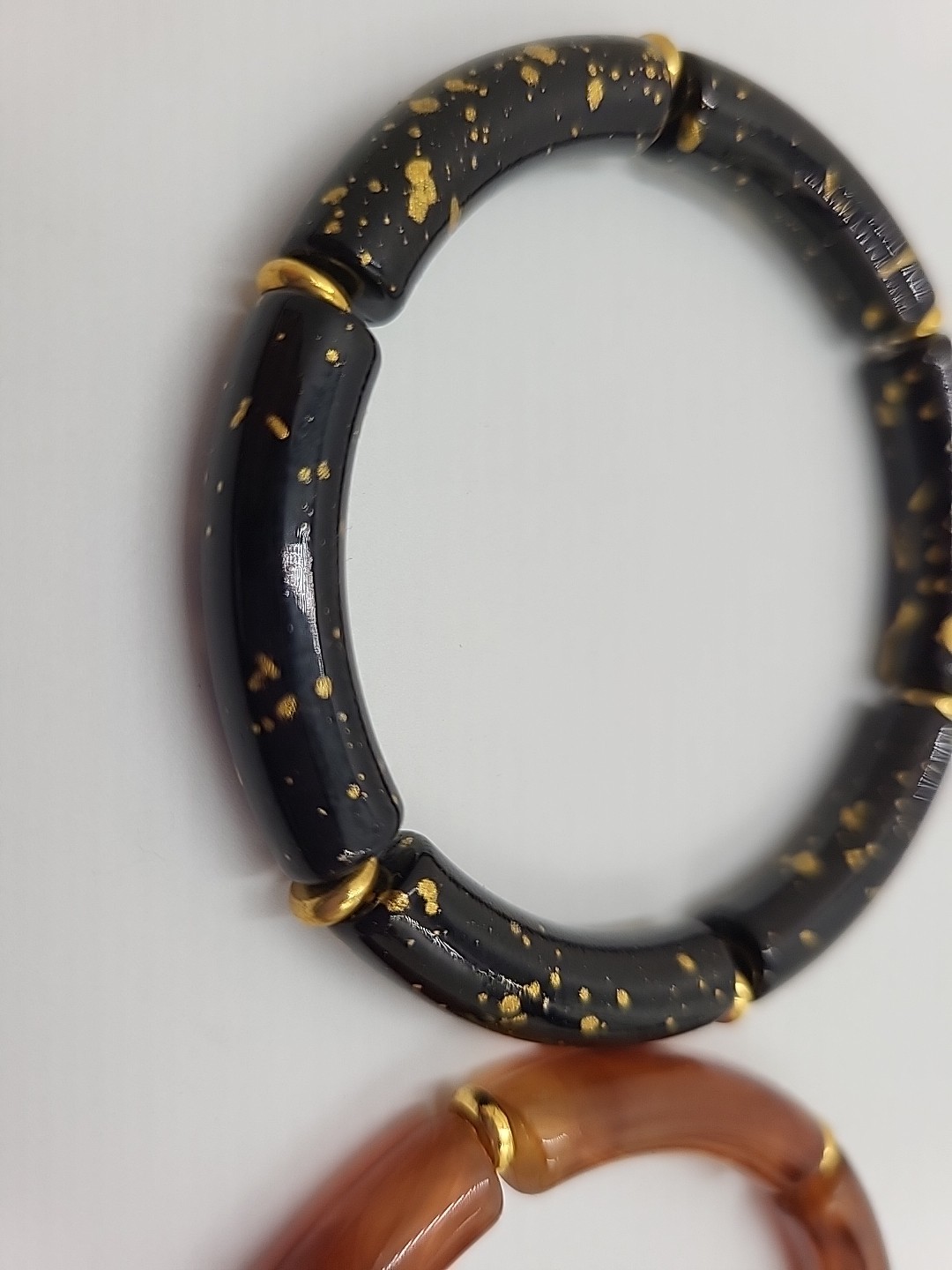 2 ~Acrylic Stackable Stretch Bangle Braclets