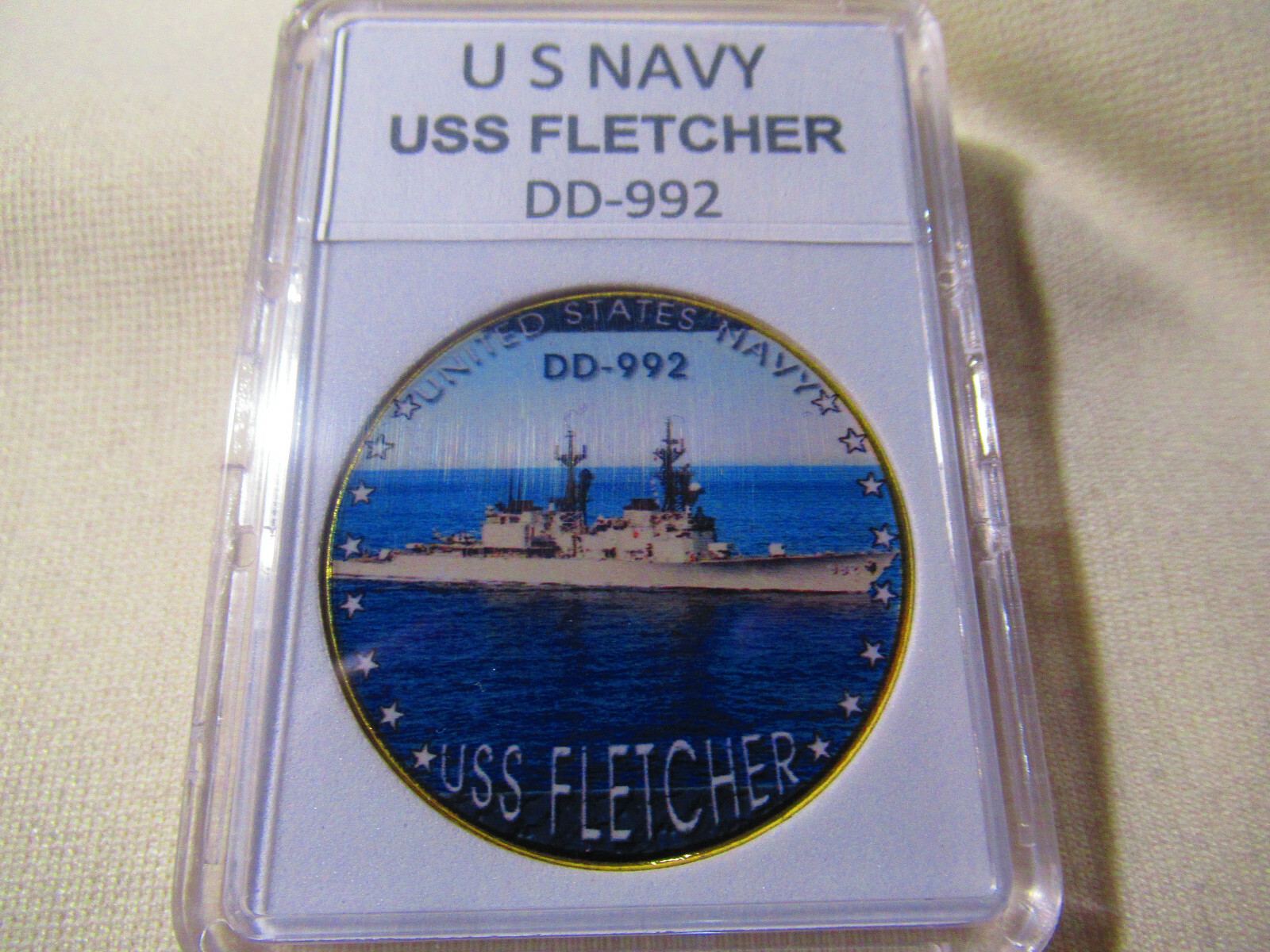 US NAVY - USS FLETCHER (DD-992) Challenge Coin