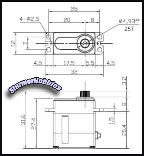 REEFS RC 179 Smart Micro Servo Winch SEHREEFS129 Servo