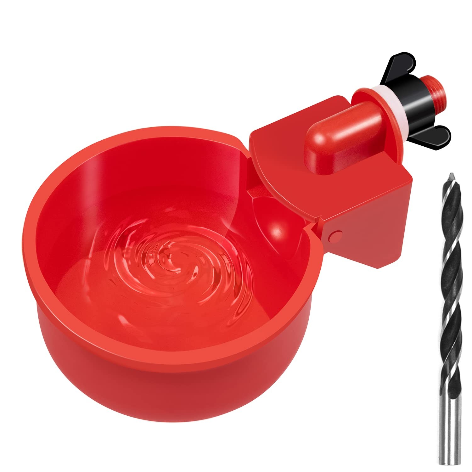 Outdoor 5 Gallon Chicken Waterer - 8 Pack Durable Automatic Cups Included