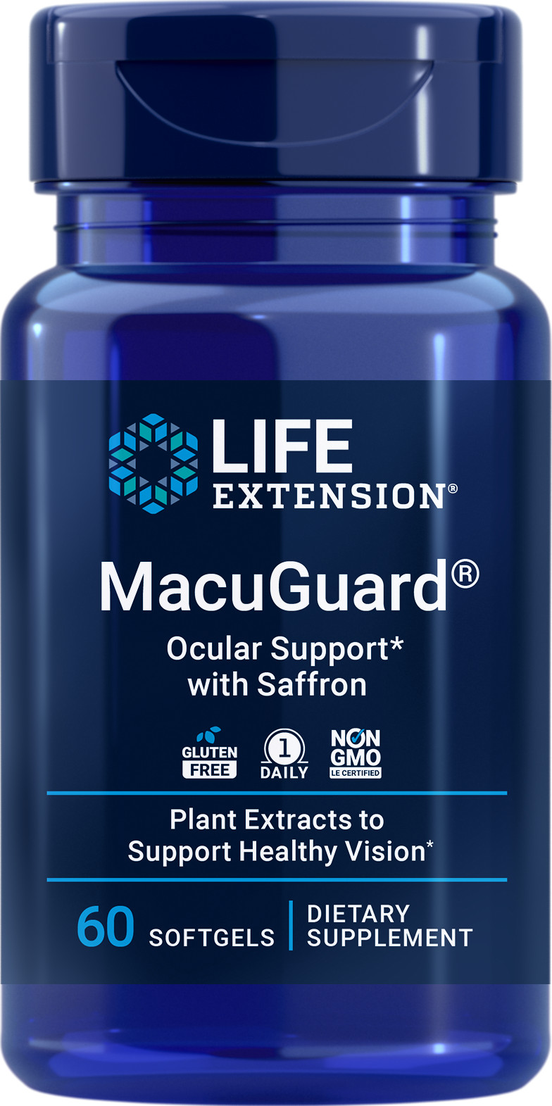 Life Extension MACUGUARD® OCULAR SUPPORT WITH SAFFRON 60 SOFTGELS