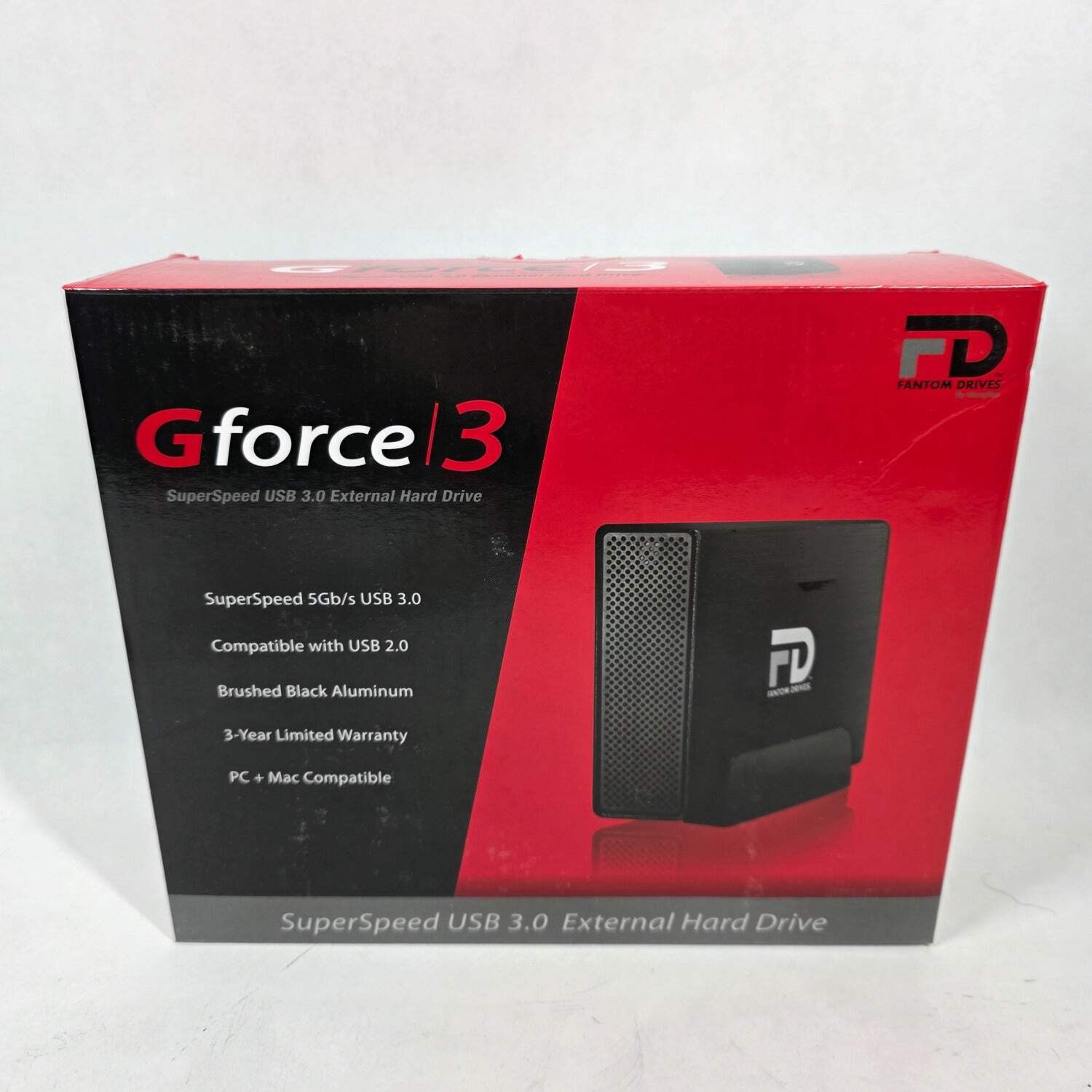New Fantom Drives External G-force 3 4TB USB 3.0/2.0 HDD GF3B4000UP