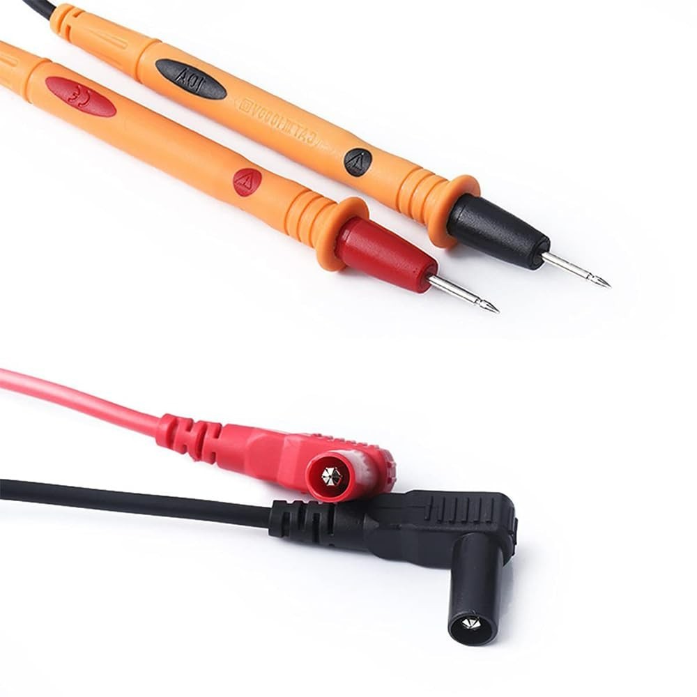1000V CAT III Precision Multimeter Leads - Durable PVC Probes, 2 Count