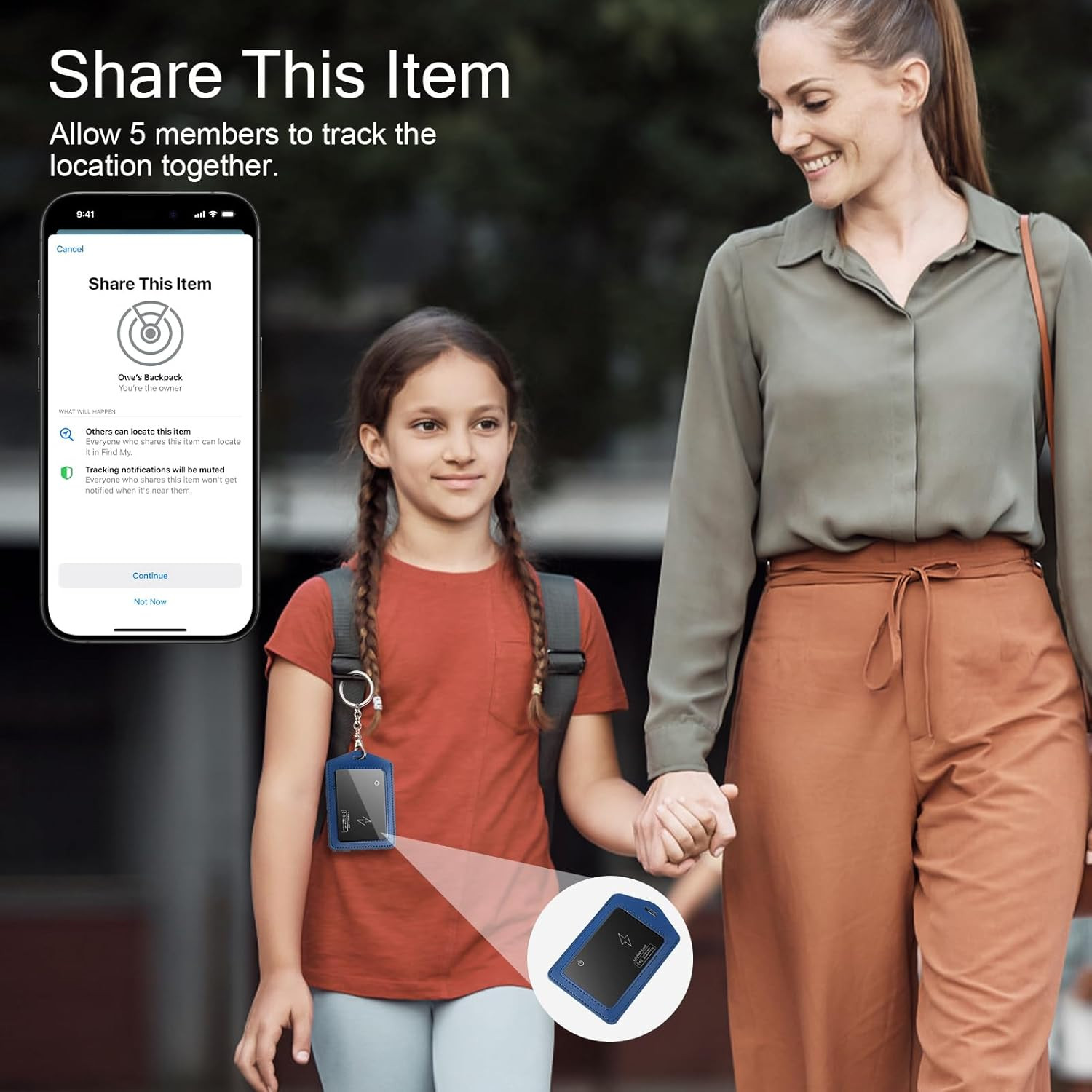 Wallet Tracker Card for Apple Find My, (Ios Only) Wireless Charging Rechargea...