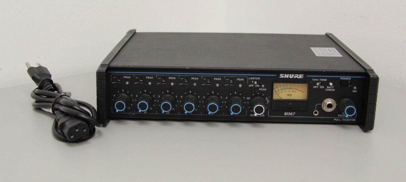 Shure M367 6-Channel Portable Analog Microphone Mixer