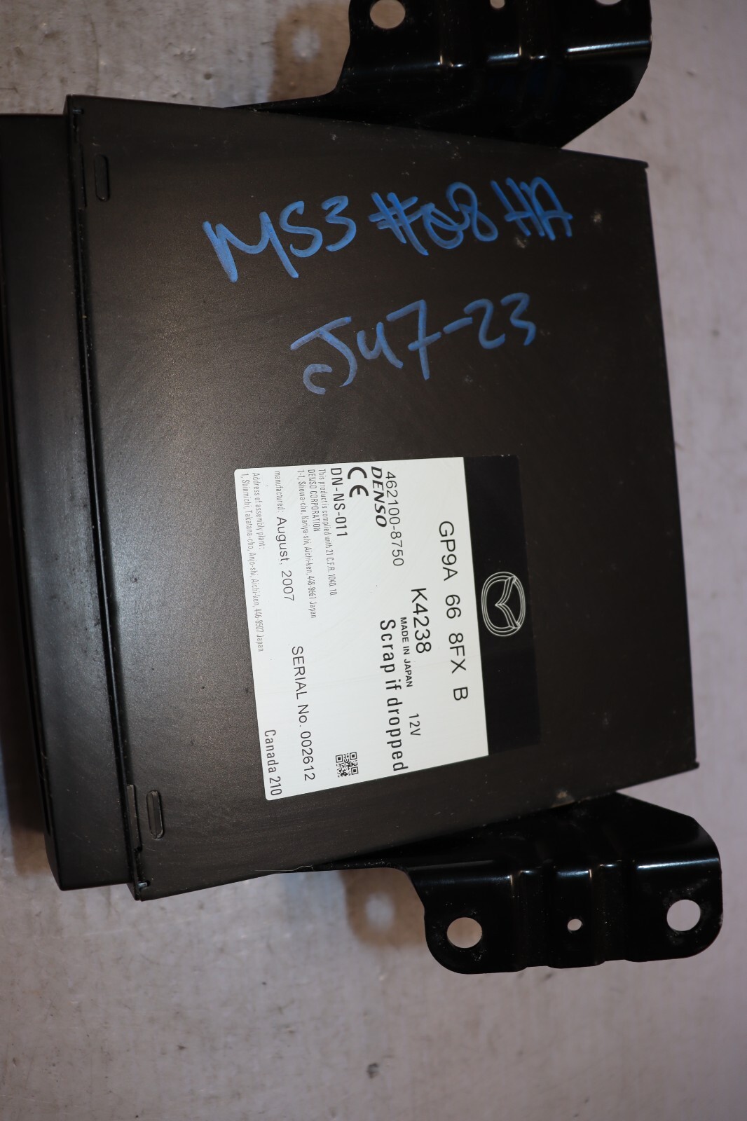 2007-2009 Mazdaspeed3 MS3 GPS Navigation DVD ROM Driver OEM