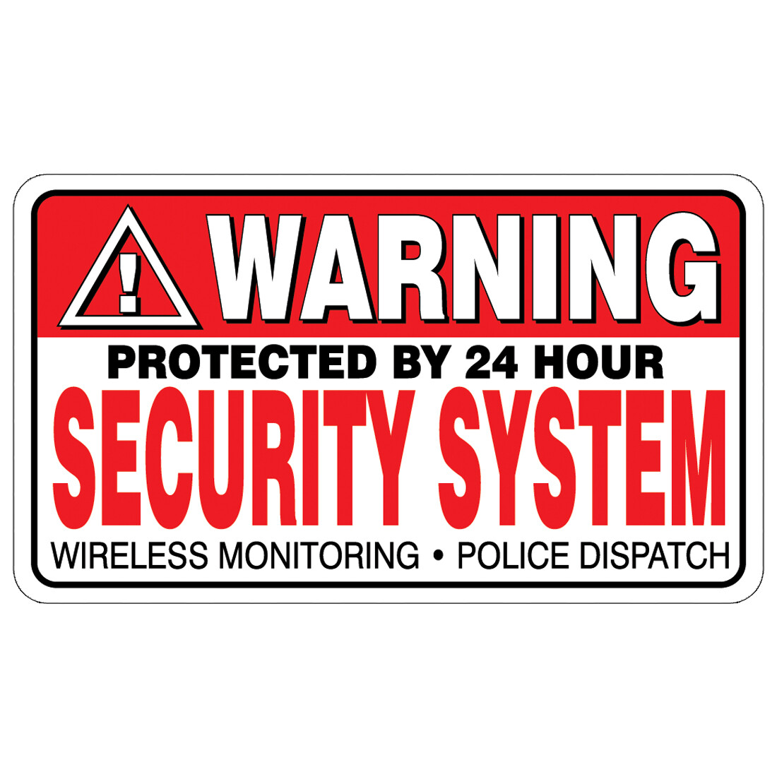 3 Pack WARNING Security System Stickers Home Alarm Decal Vinyl Window #FS031