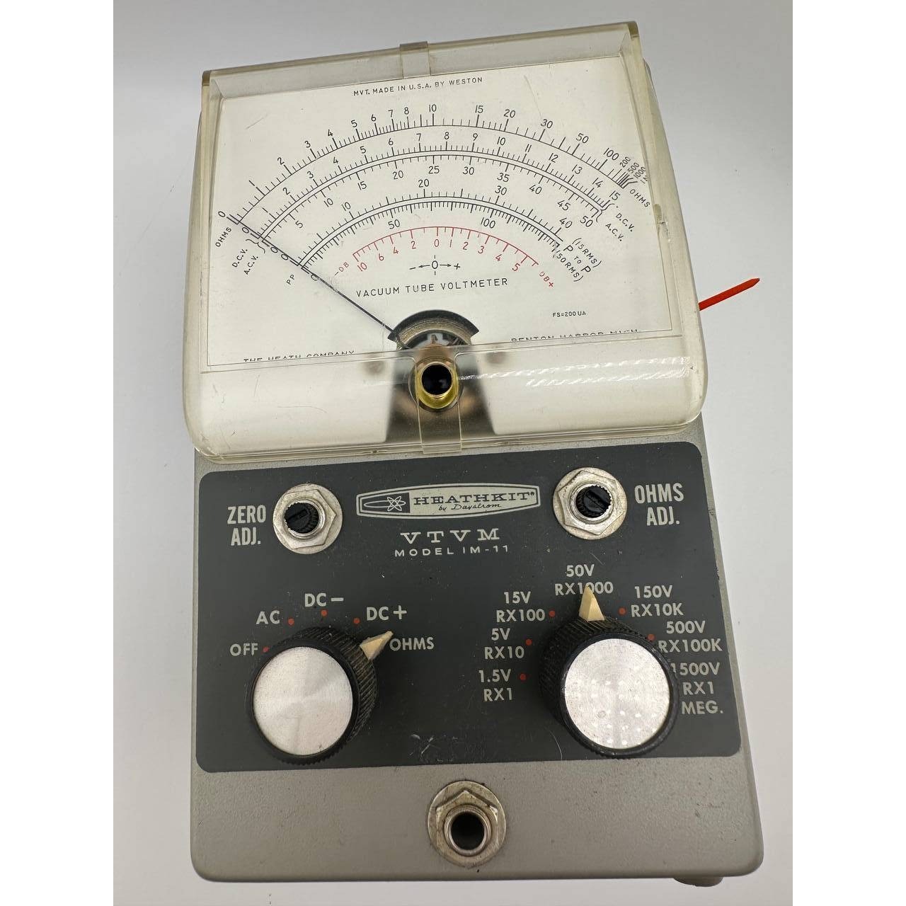 Vintage Heathkit IM-11 Vacuum Tube Voltmeter VTVM Analog Tester - 059 (67)
