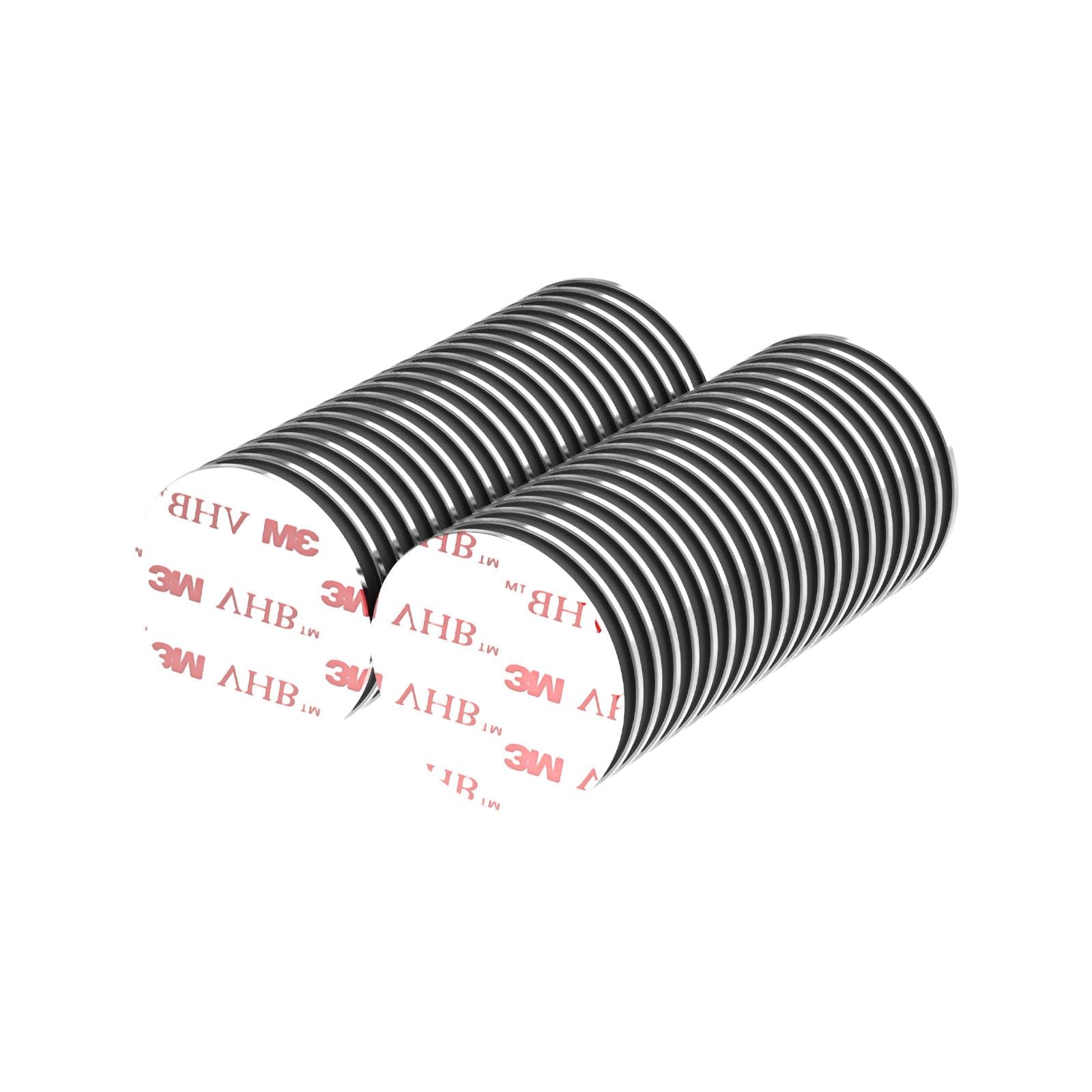 N52-3/4 D x 1/32" H - 40 Pack, Self Adhesive Flat Magnet Dots, Super Strong T...