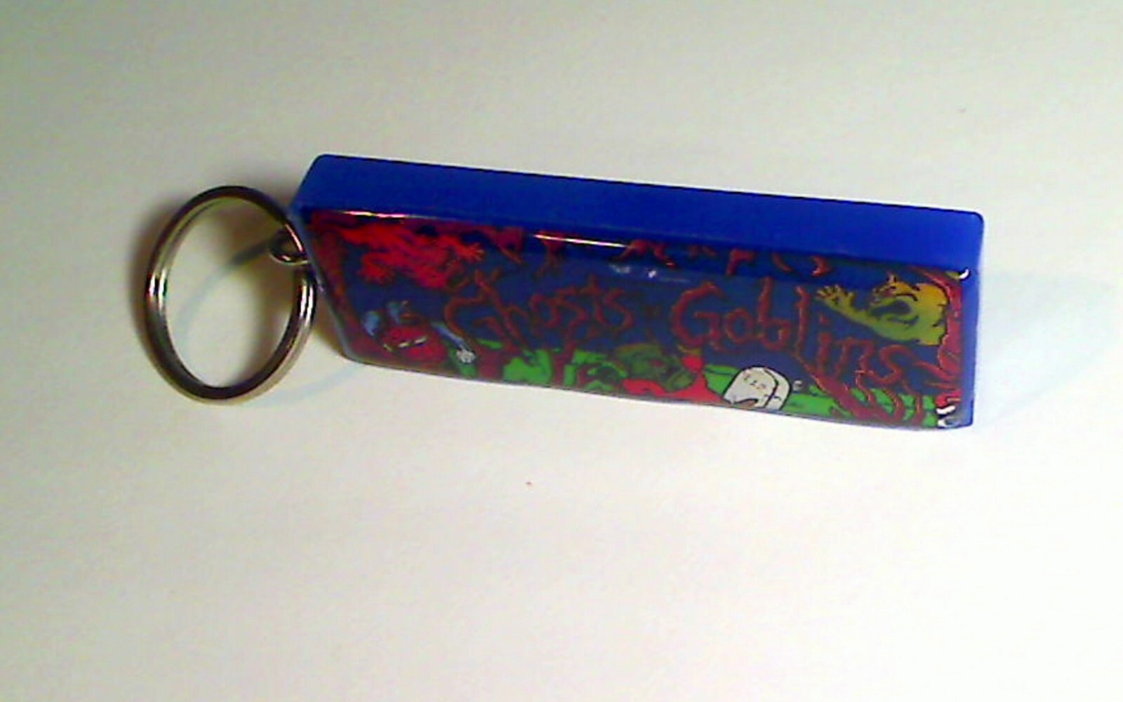 Ghosts 'N Goblins Arcade Marquee Coin Door accessory Keychain
