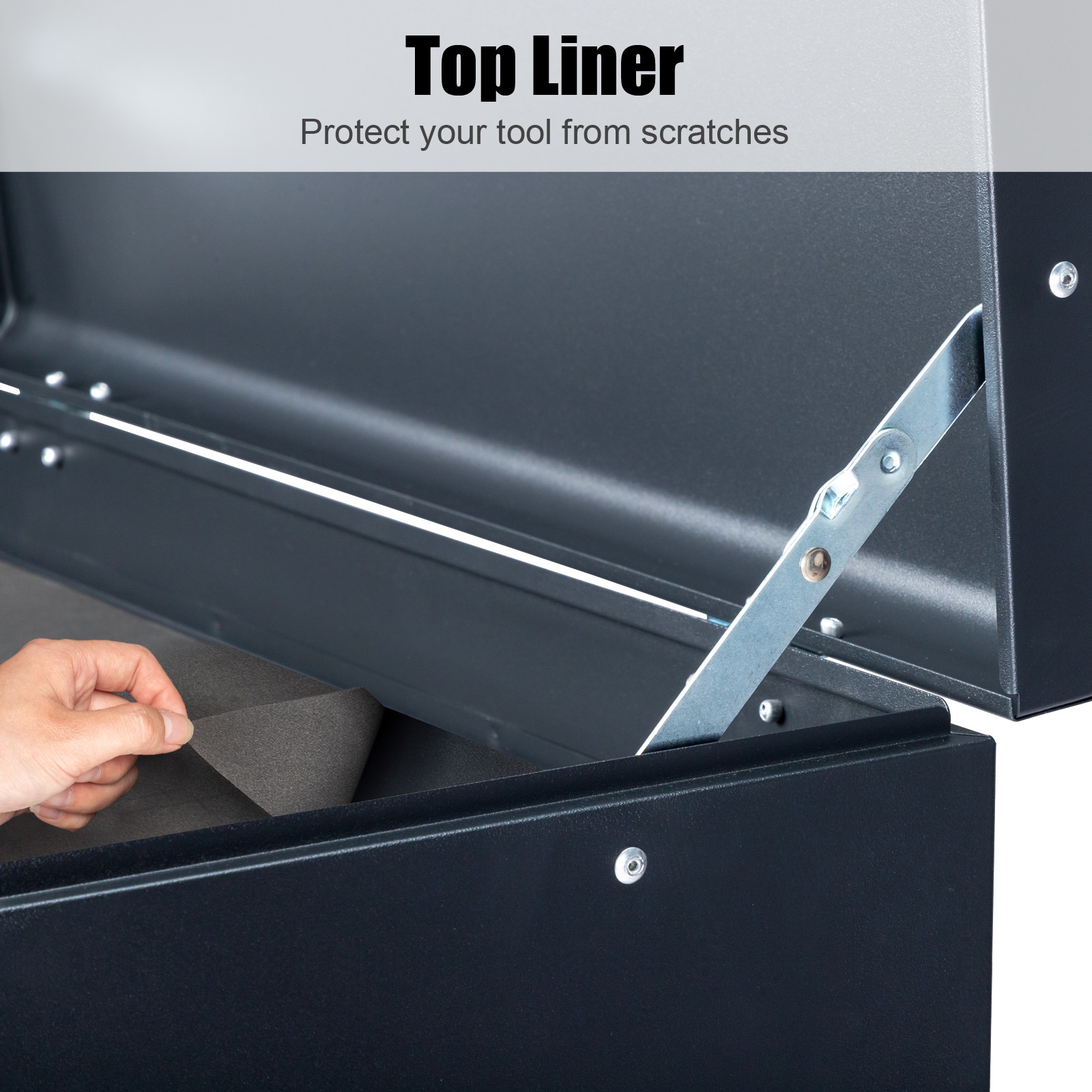 23.8" Tool Chest Steel Tool Storage Box with 5 Drawers & Locking System & Keys