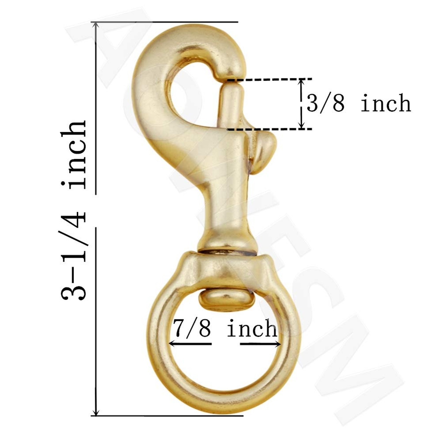 AOWESM Flag Clips Heavy Duty Solid Brass Swivel Snaps Hook for Rope, Flag Pol...