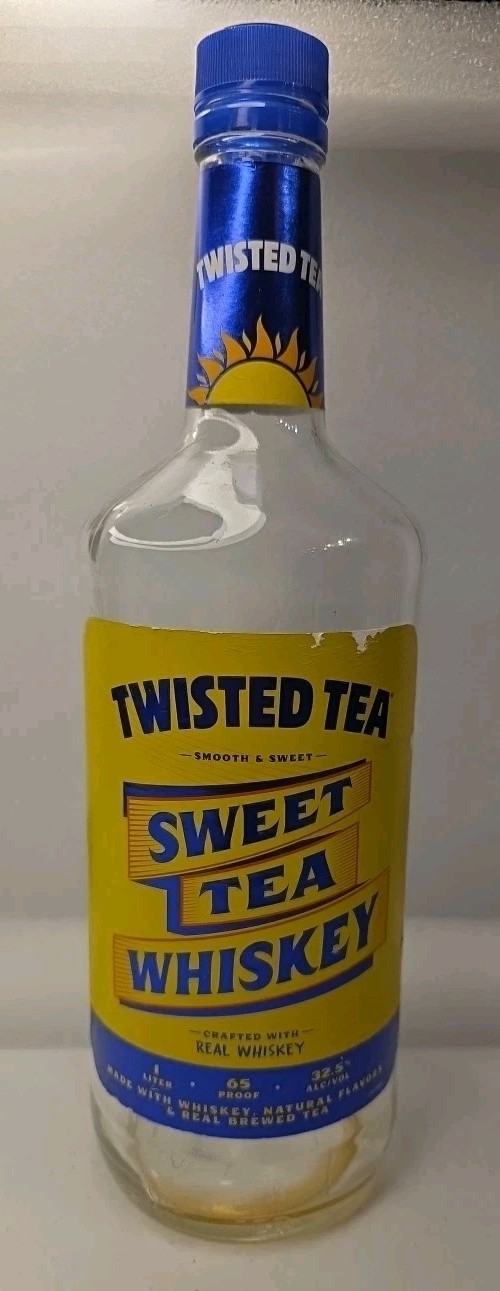 Twisted Tea Whiskey Bottle - Empty 1 Liter