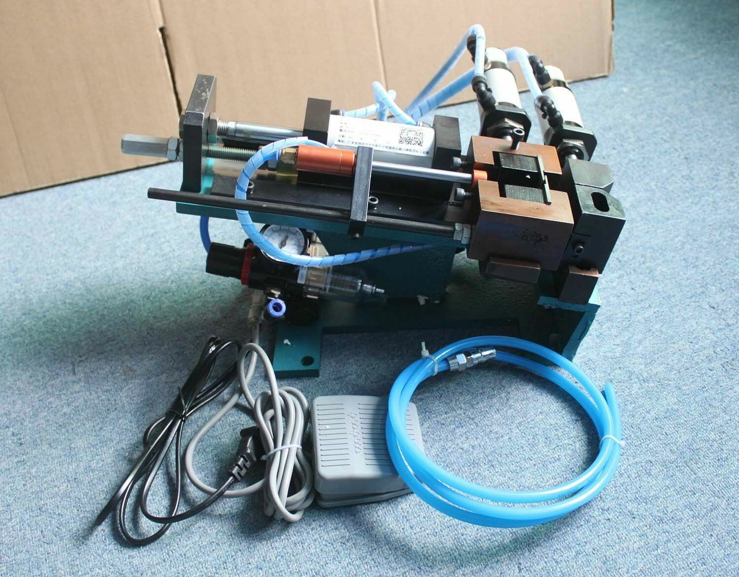 220V Pneumatic Copper Wire Stripping Machine Semi-Automatic Cable Peeling Stripp