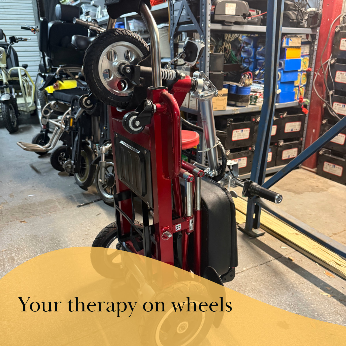 Electrowheels Triaxe Tour Folding Travel Mobility Scooter