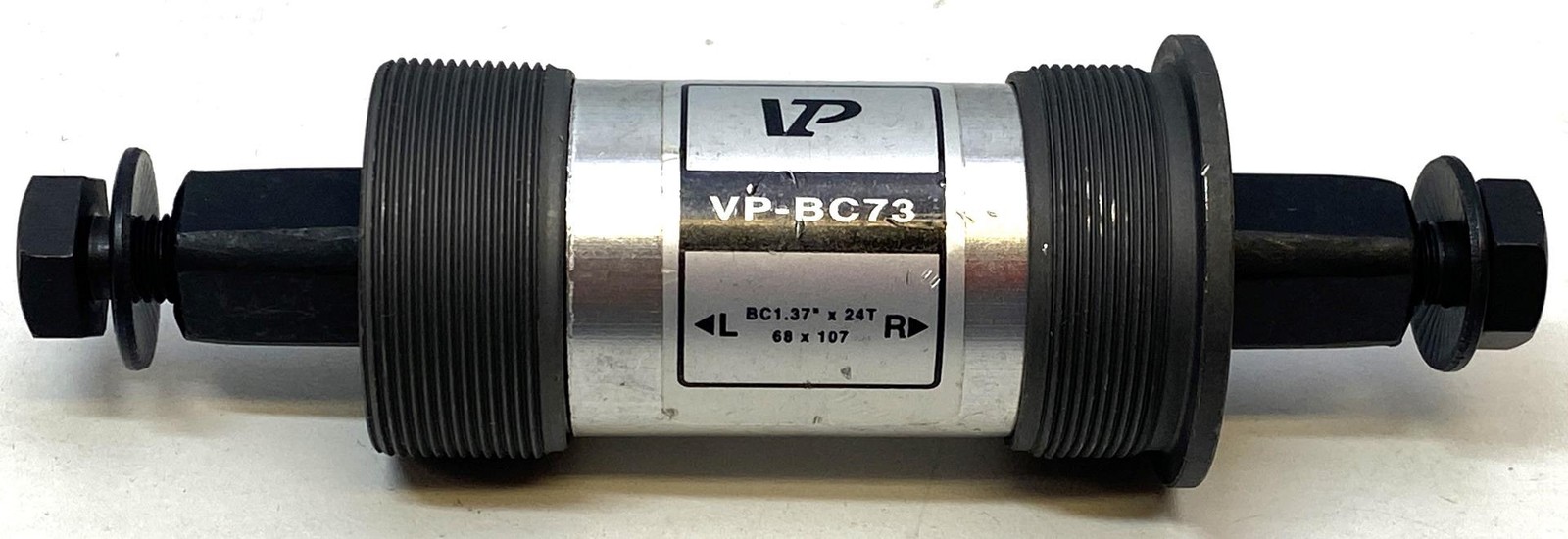 new VP Components BC-73 Square Taper Bottom Bracket 68x107 1.37 x 24 English