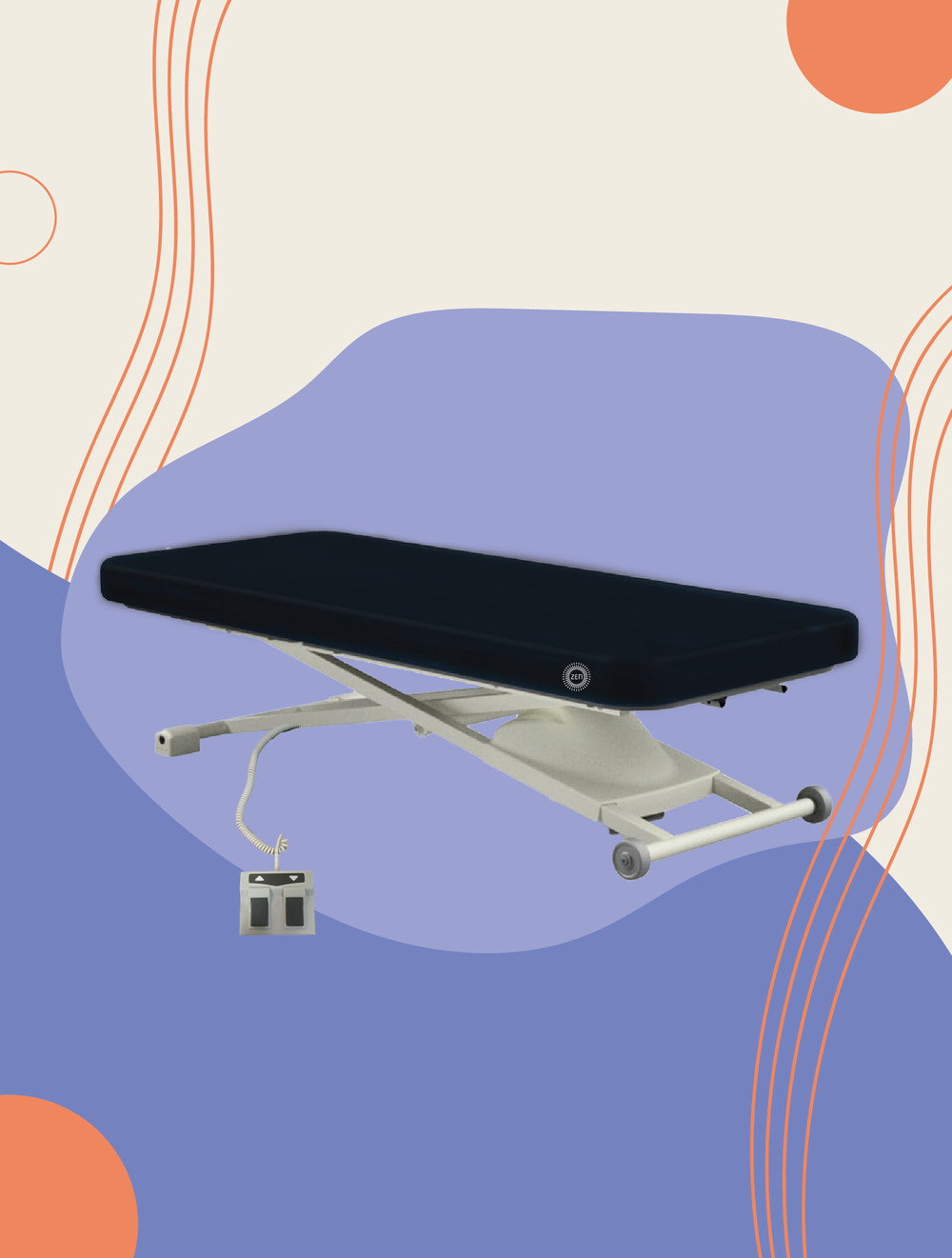 Professional Hydraulic Lift Massage Table with Hands Free Foot Pedal