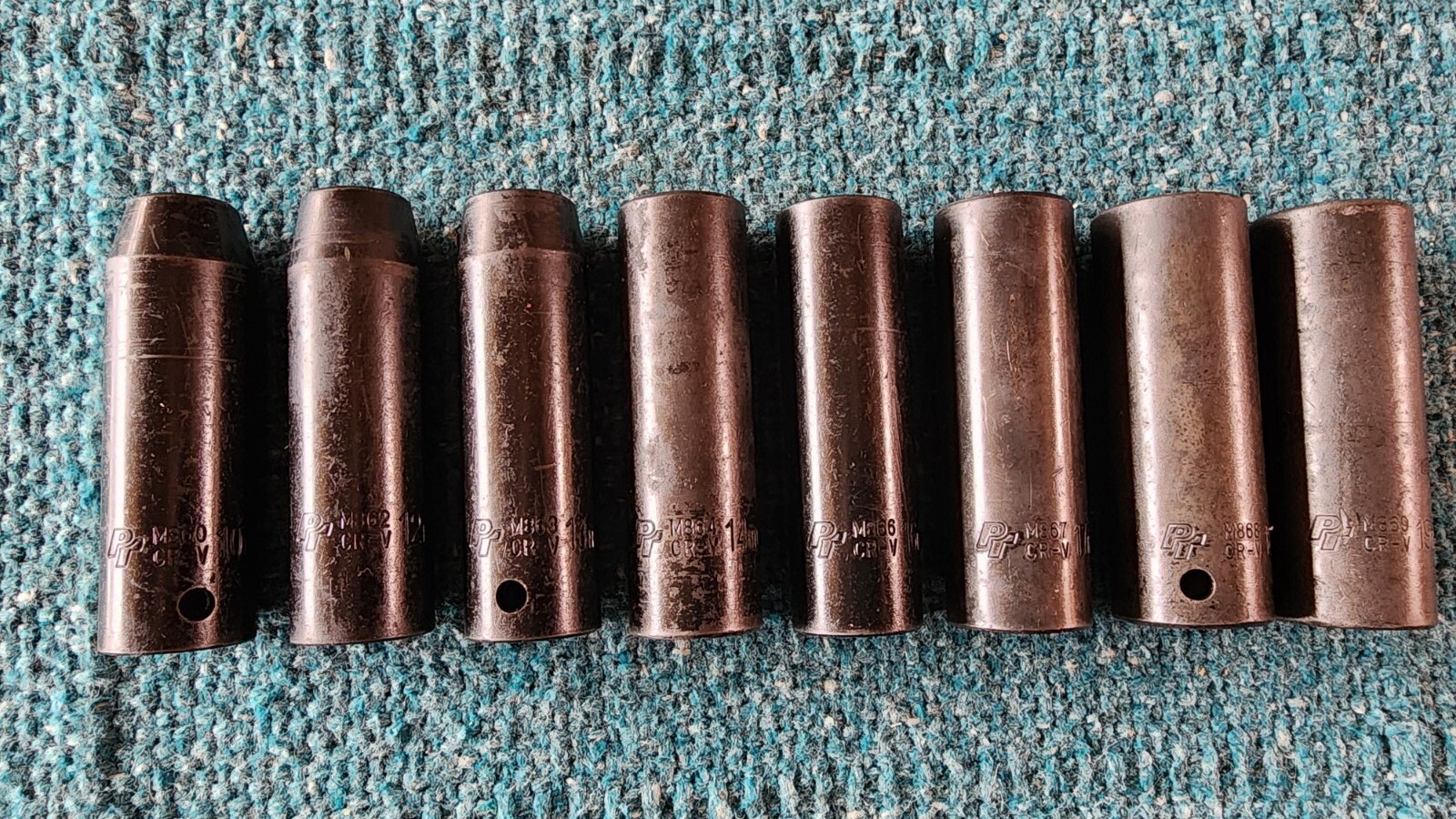 8-Piece Performance Tool 1/2" Drive 6-pt Deep Impact Sockets! Chrome- Vanadium!