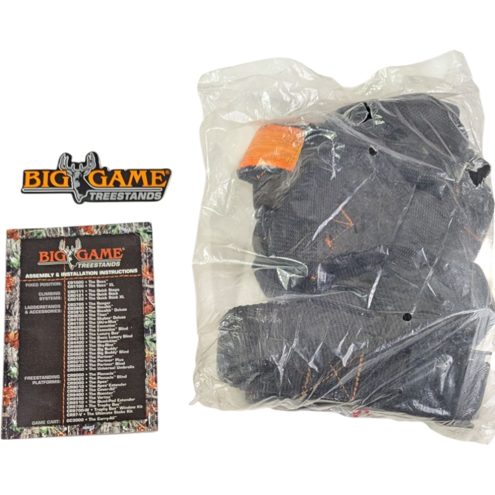 Big Game Treestand Safety Harness The Boss XL 120-300 lbs FBH-800 Tree Stand