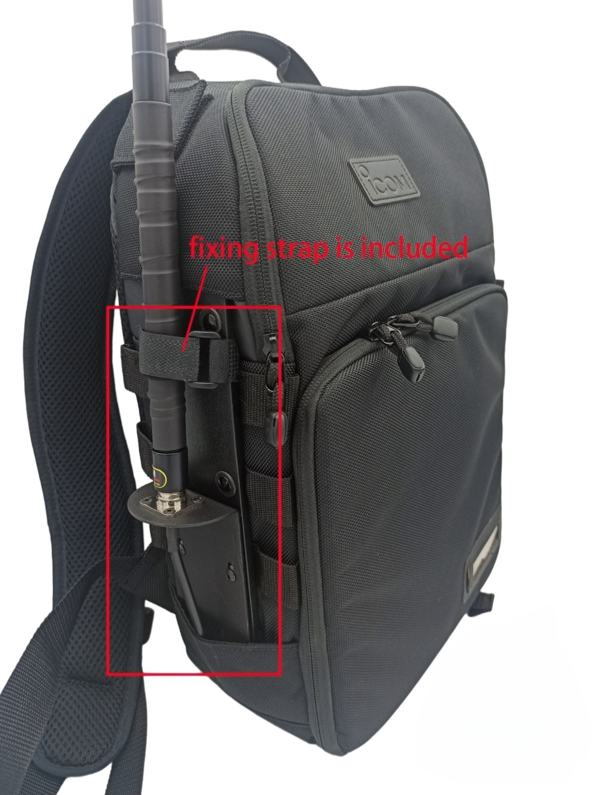 Matal Antenna Bracket Holder Stand For Icom LC-192 backpack bag ICOM IC-705