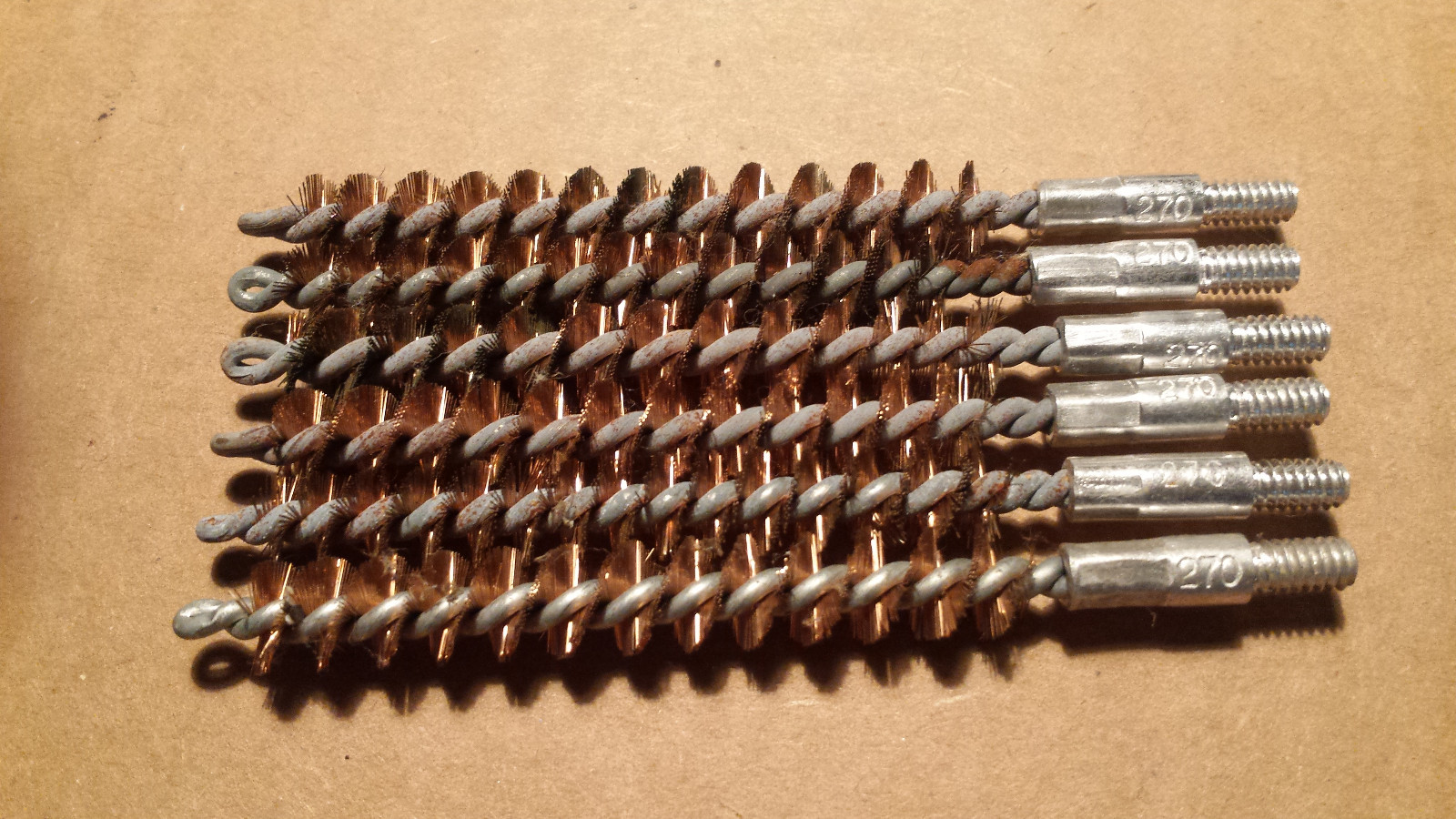 Six (6) Bore Cleaning Brushes for .270 , 7mm Caliber Guns 270 cal. Rifle