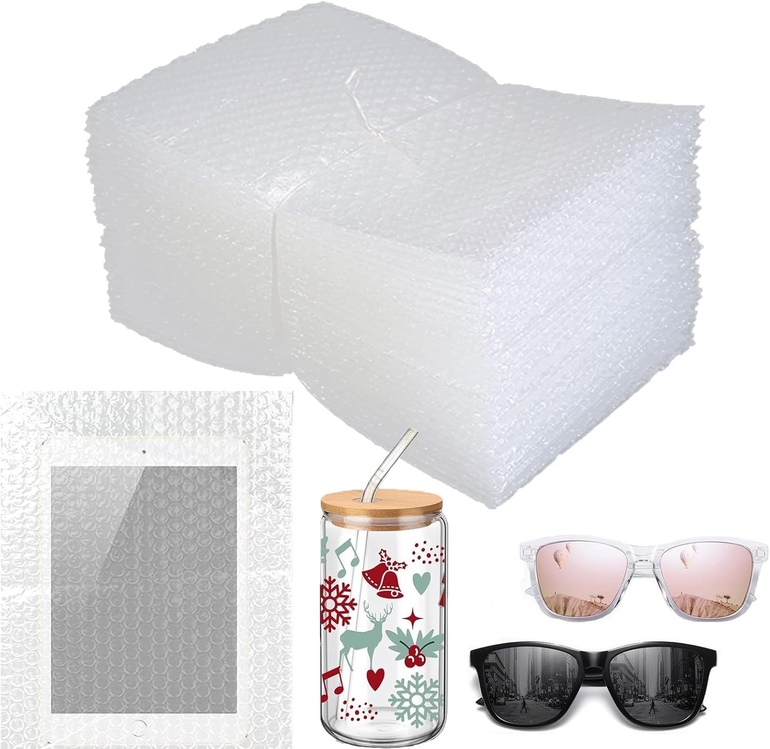 8x10 Inch 50 Pack Bubble Mailers Padded Envelopes Self-Sealing Shipping Bags for