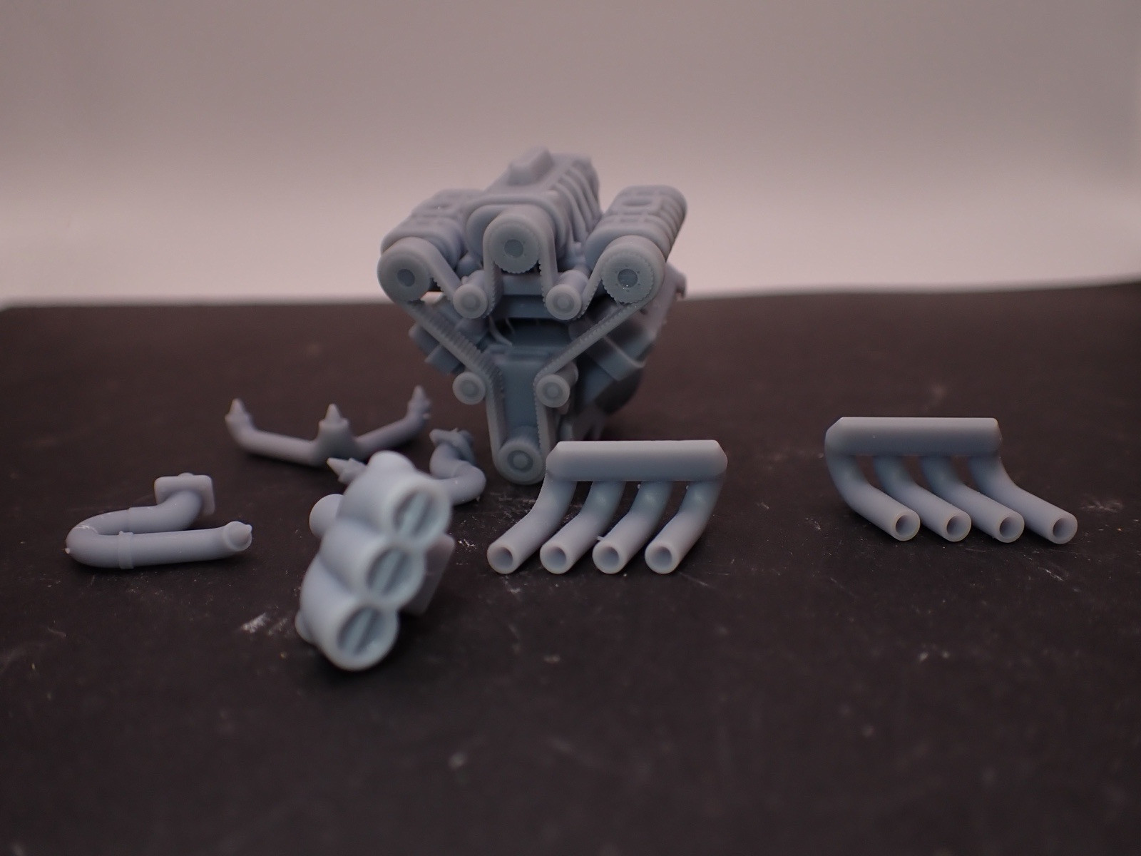 Triple Supercharged Engine 1/24 1/25 3D printed