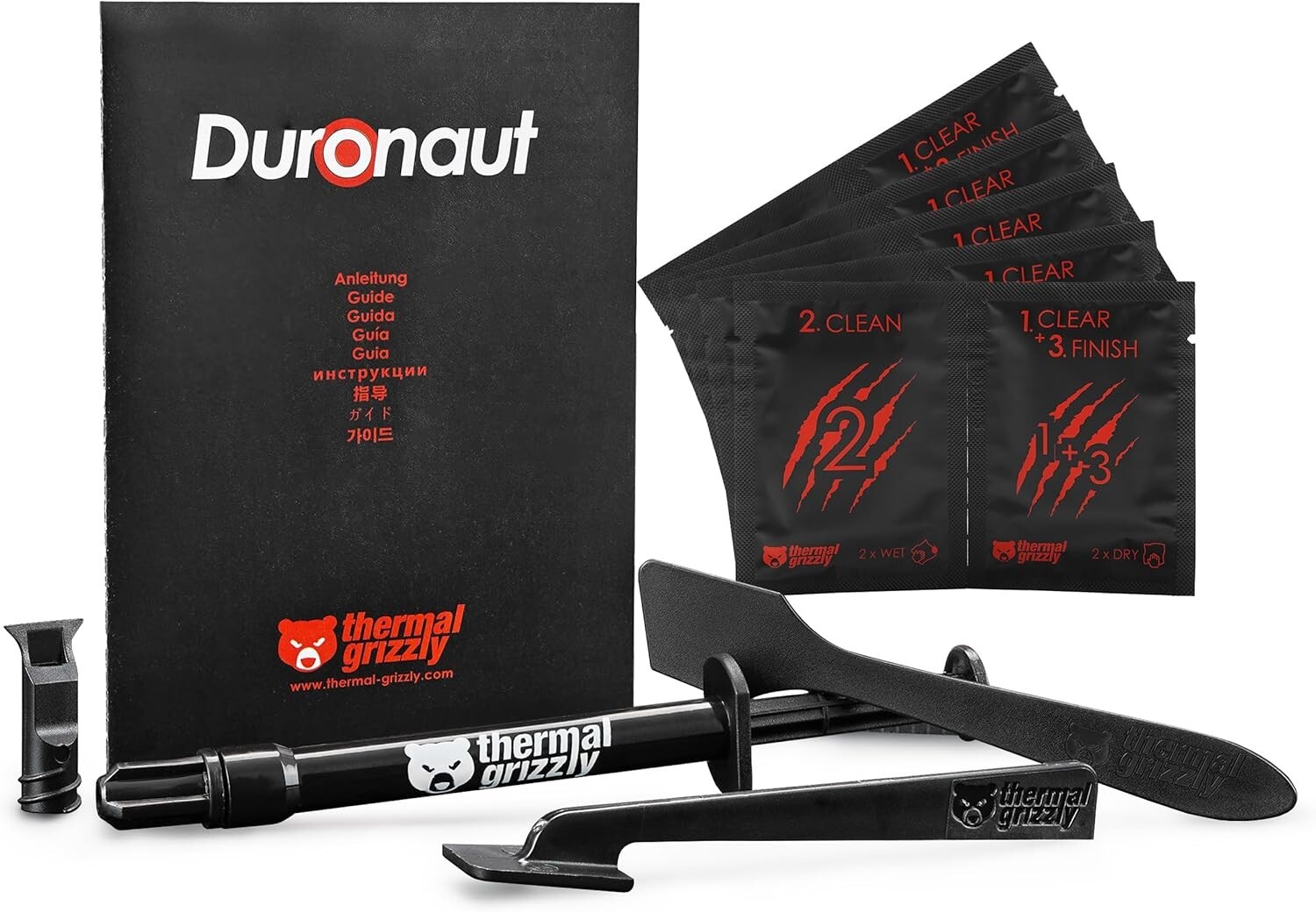 Thermal Grizzly Duronaut 2g + 20 Wipes – Durable High-Performance Thermal Paste
