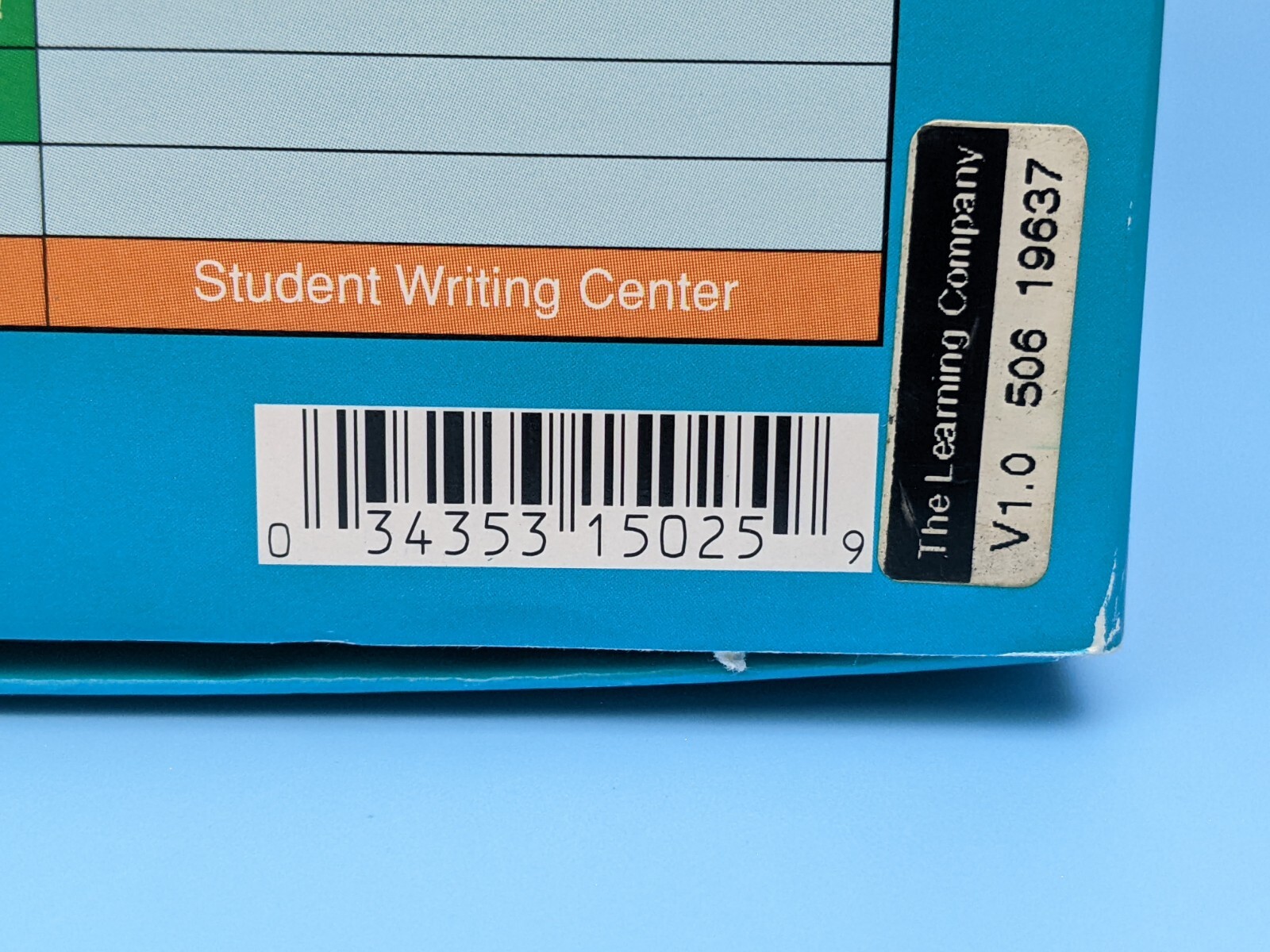 Student Writing Center Version 1.0: 3.5” Disk Software / Vintage Macintosh 1995