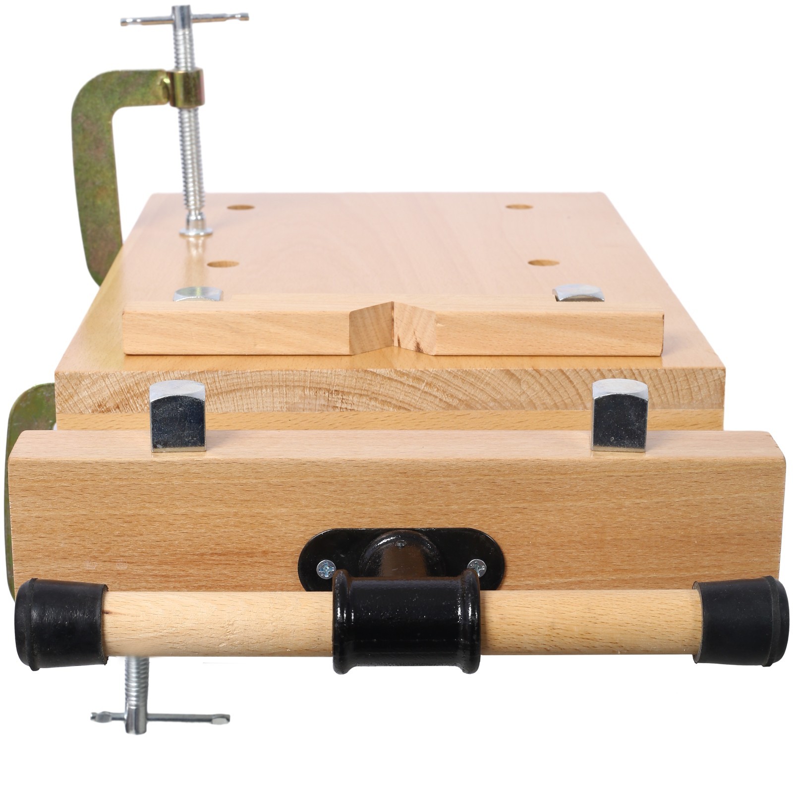 Portable Woodworking Bench Vise with Quick-Release & 2 G-Clips