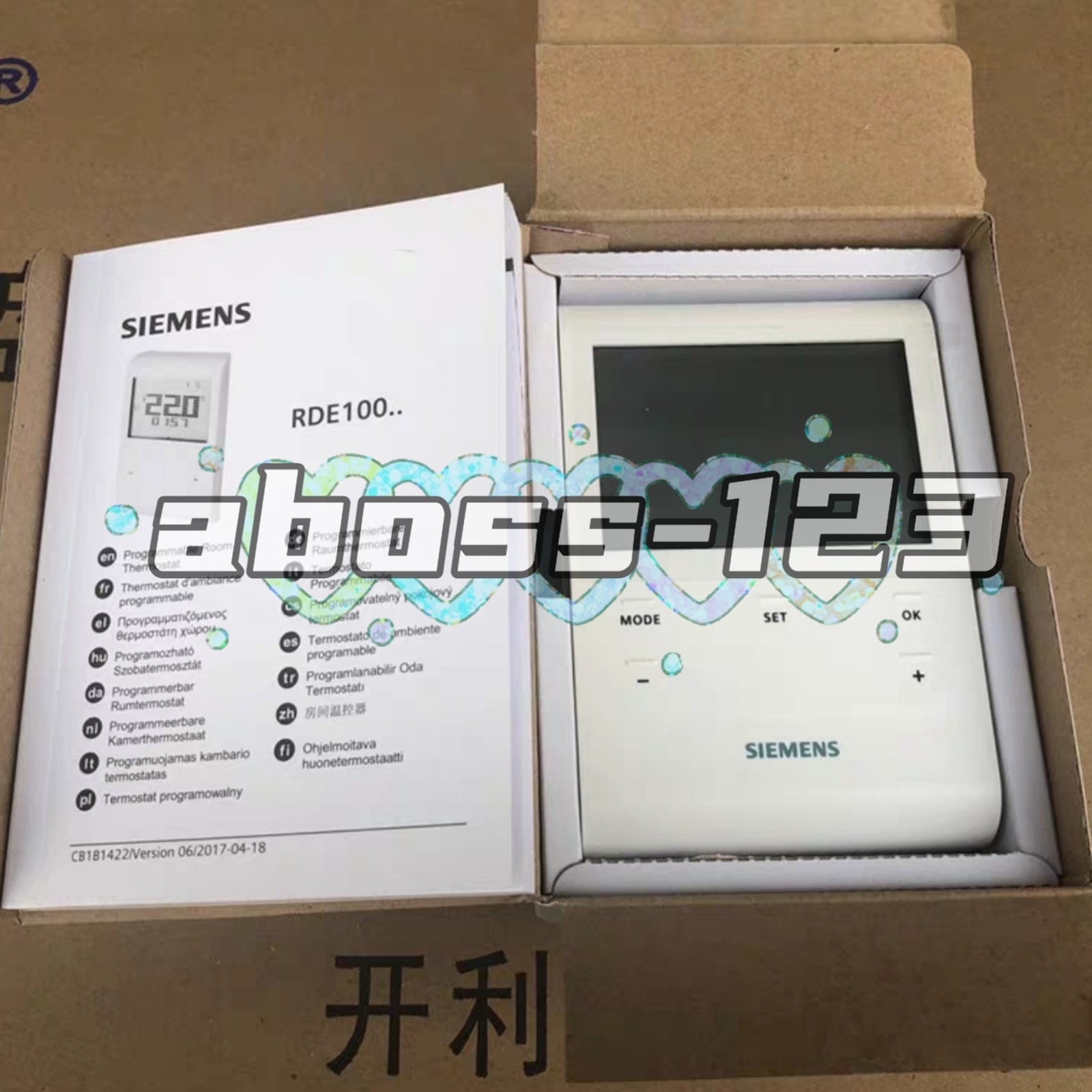 SIEMENS RDE100.1 Temperature Controller Switch#1pcs New In Box