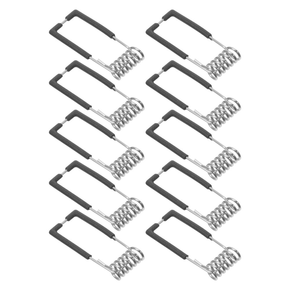 10Pcs Durable Spring Clips for Recessed Downlight Panel Lamps Black
