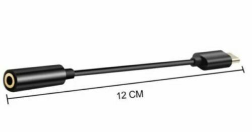 Universal USB Type C to 3.5mm AUX Headphone Adapter Jack Cable For Android Black